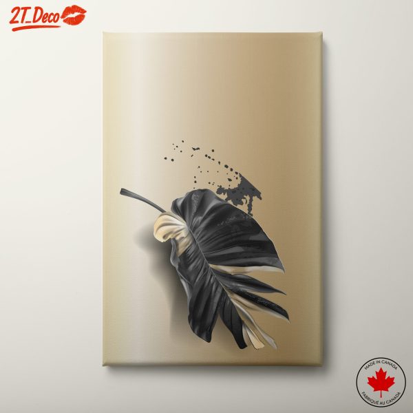 Stylized Tropical Leaf Art