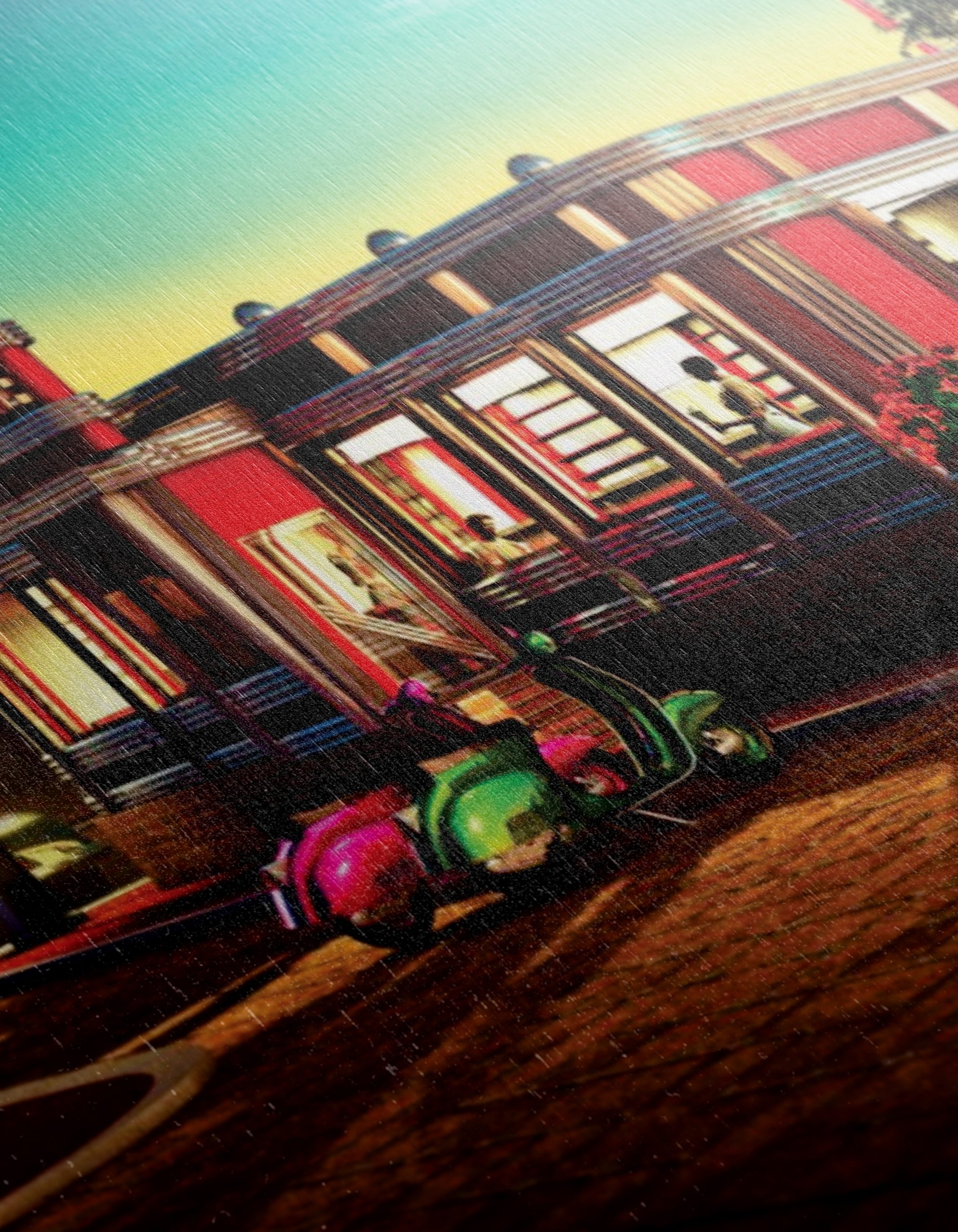 Nostalgic Vintage Diner Scene at Sunset - Image 12