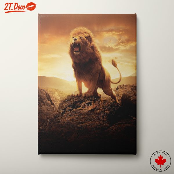 Majestic Lion Roaring Wall Art