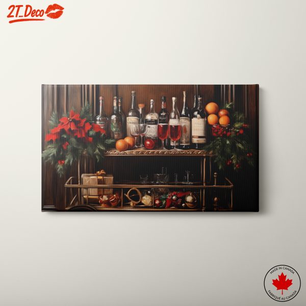 Elegant Cocktail Bar with Seasonal Decor