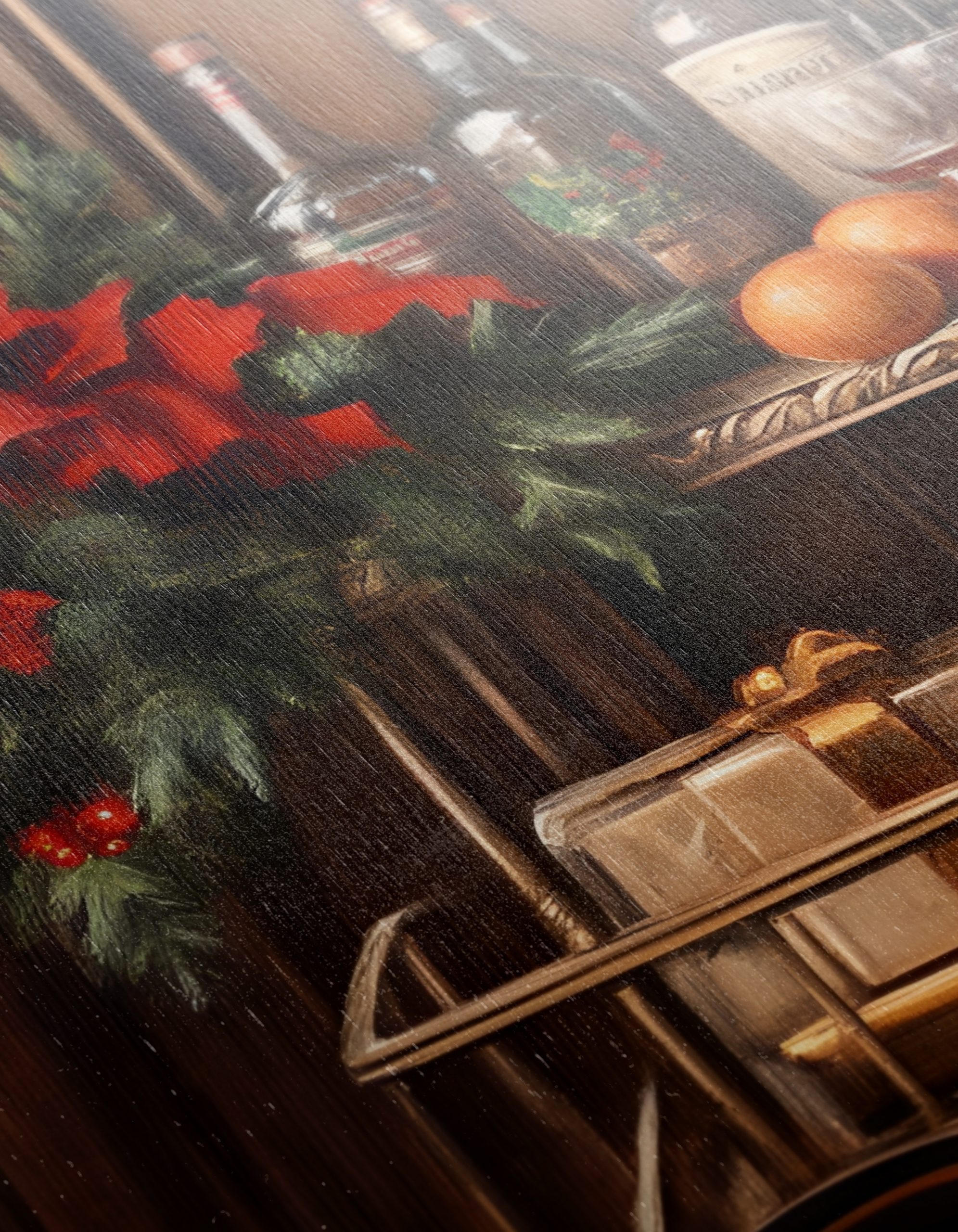 Elegant Cocktail Bar with Seasonal Decor - Image 12