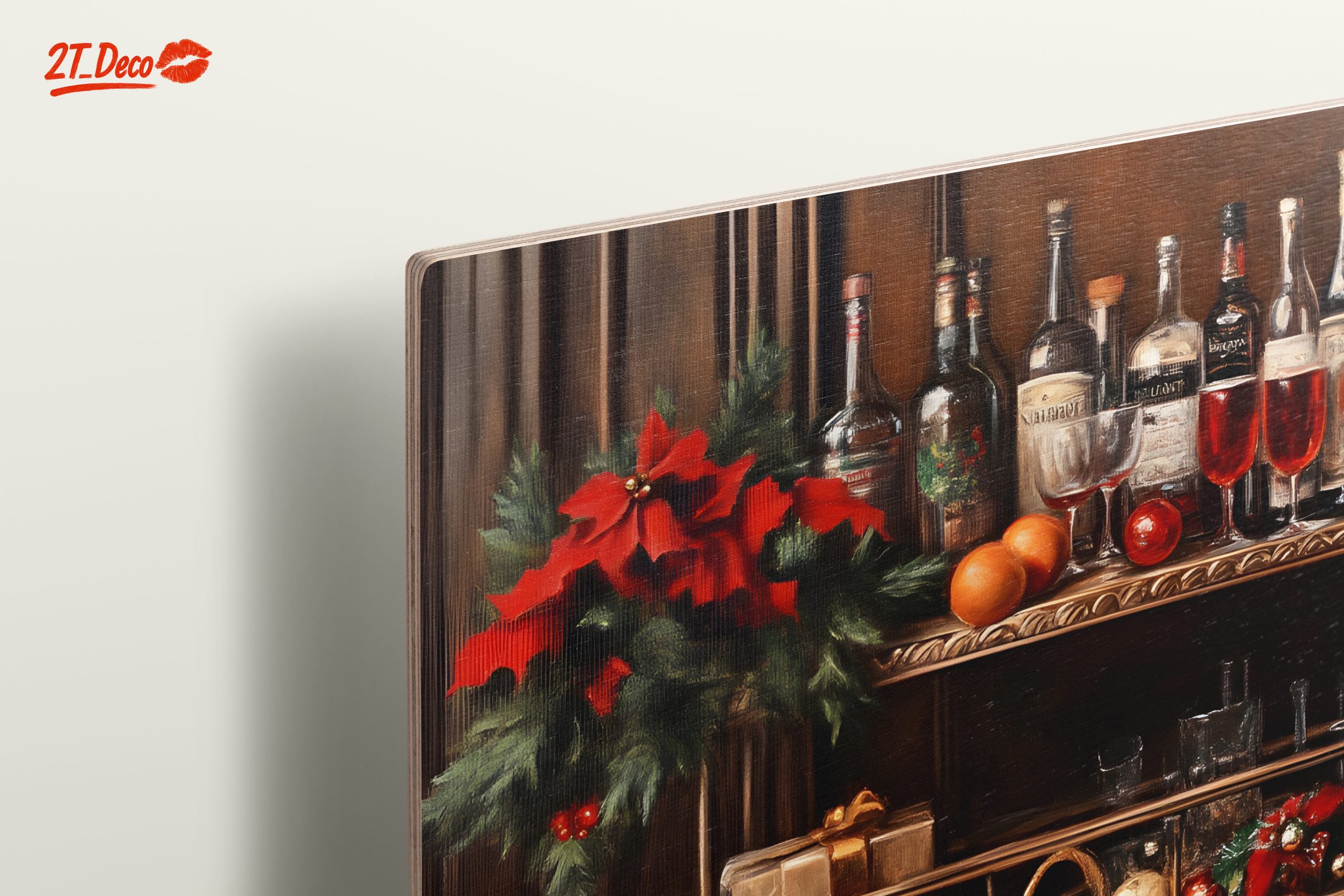 Elegant Cocktail Bar with Seasonal Decor - Image 15