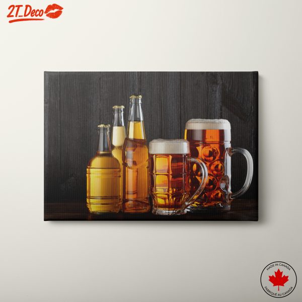 Assorted Beer Bottles and Mugs Art