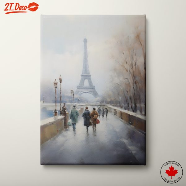 Serene Urban Landscape Featuring the Eiffel Tower
