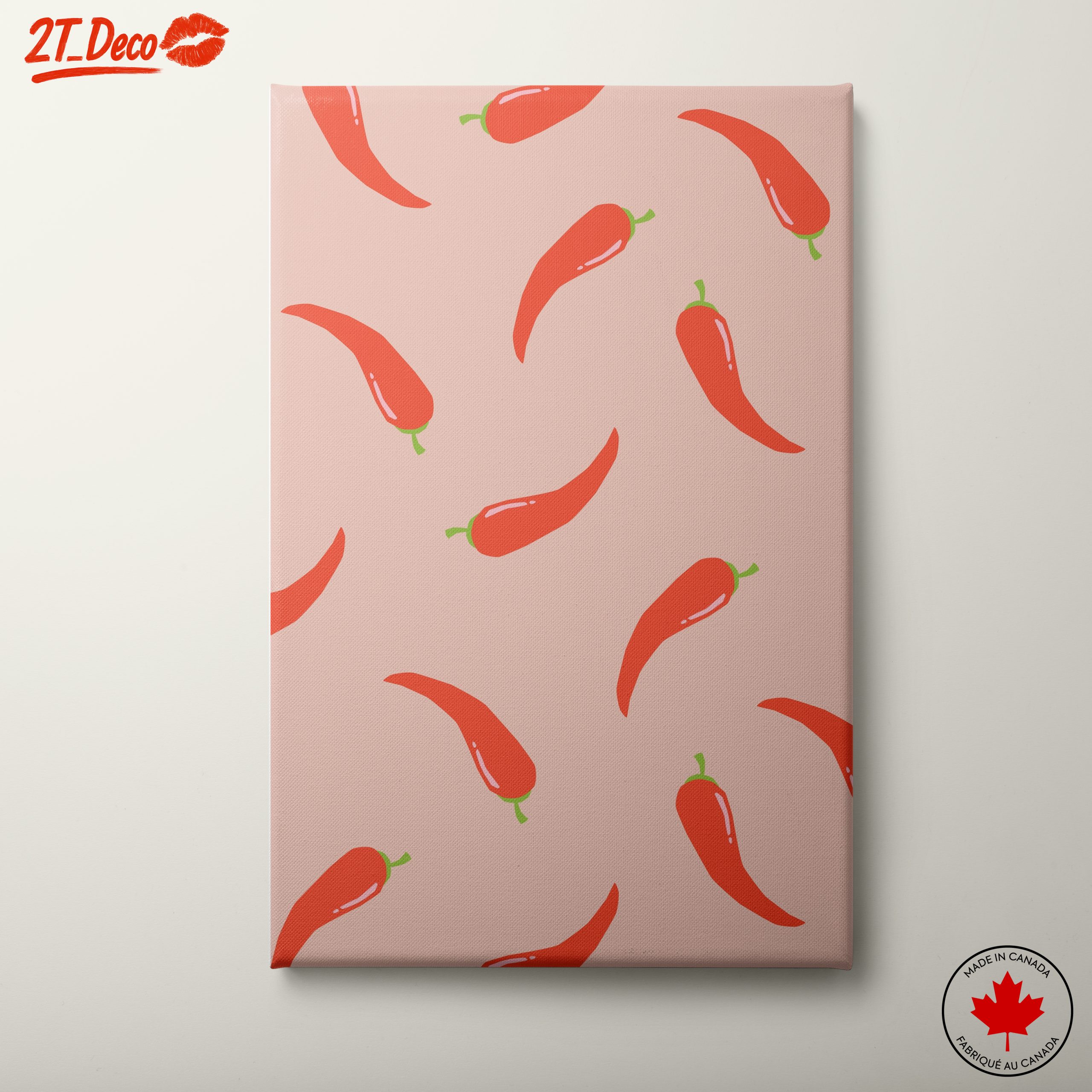 Colorful Abstract Chili Pepper Design