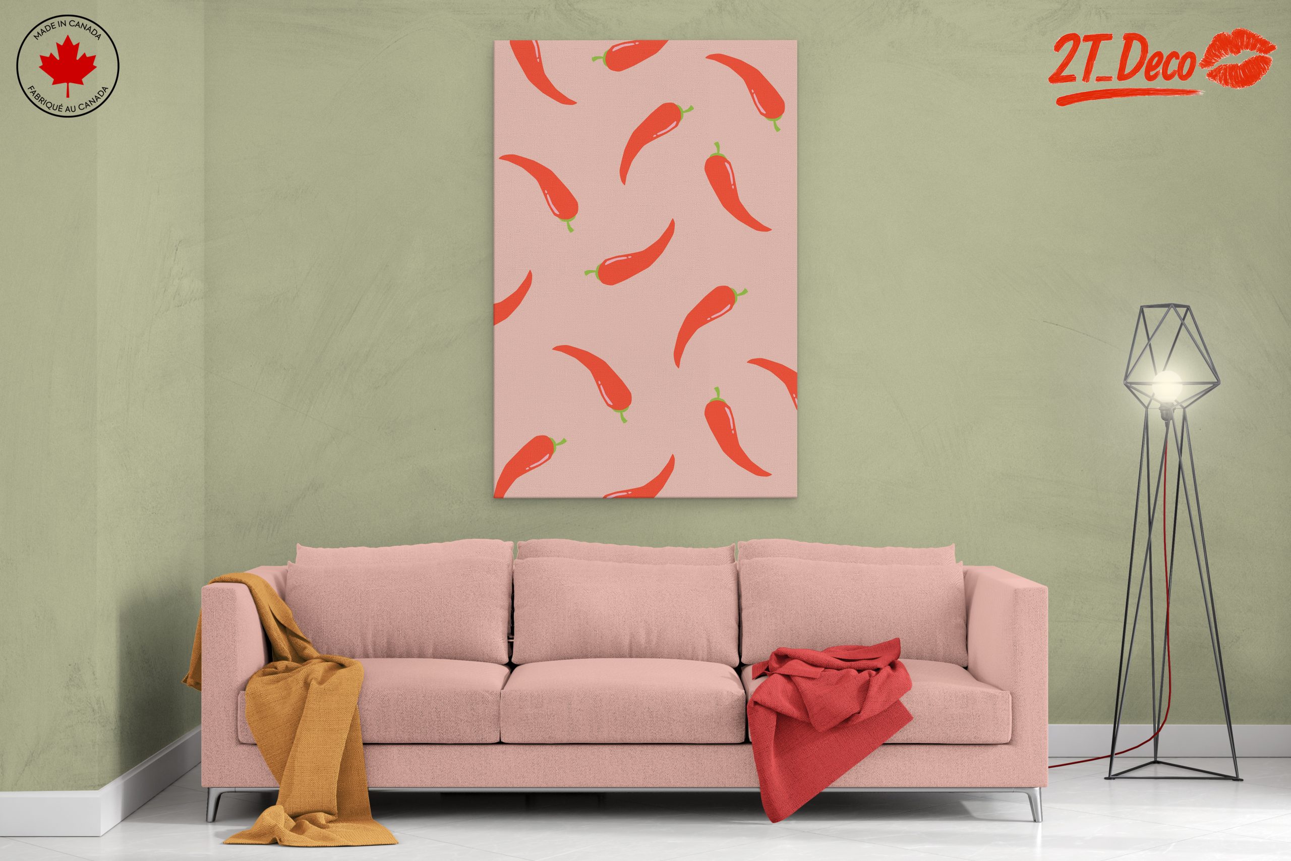 Colorful Abstract Chili Pepper Design - Image 2