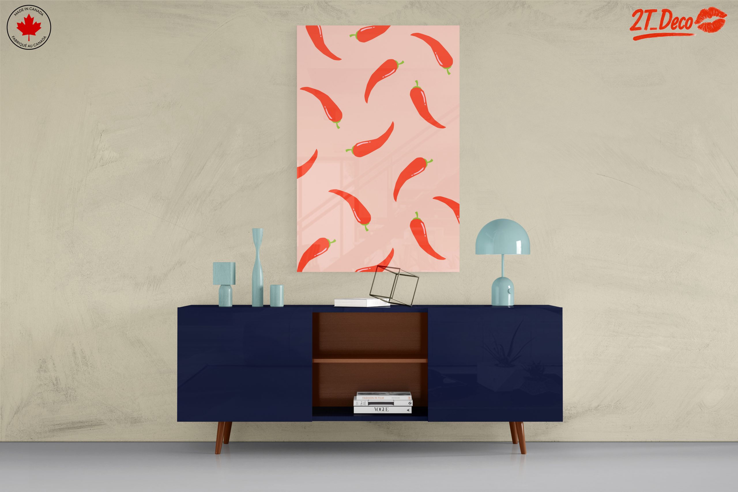 Colorful Abstract Chili Pepper Design - Image 8