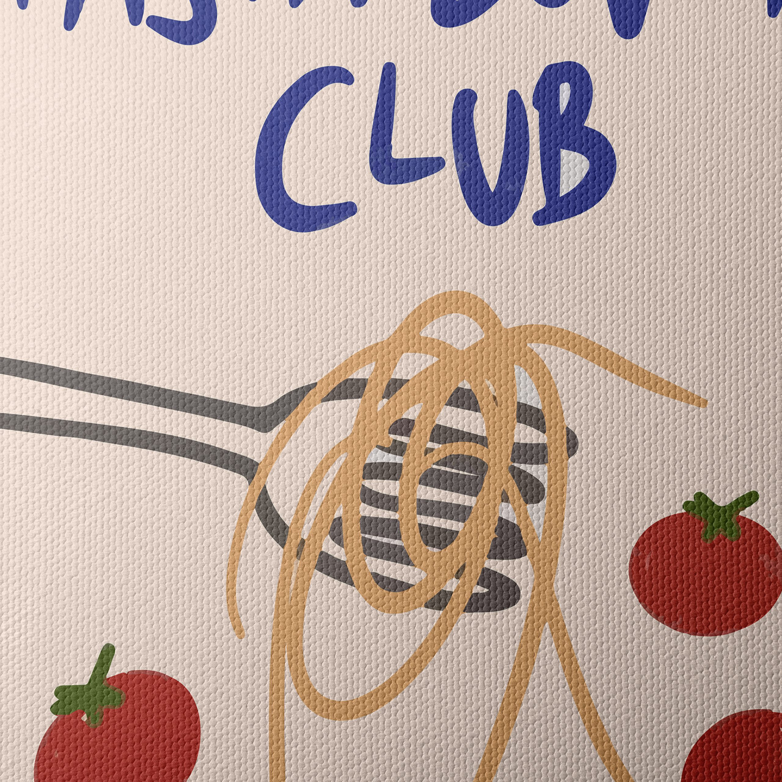 Pasta Lover Club Abstract Art - Image 4