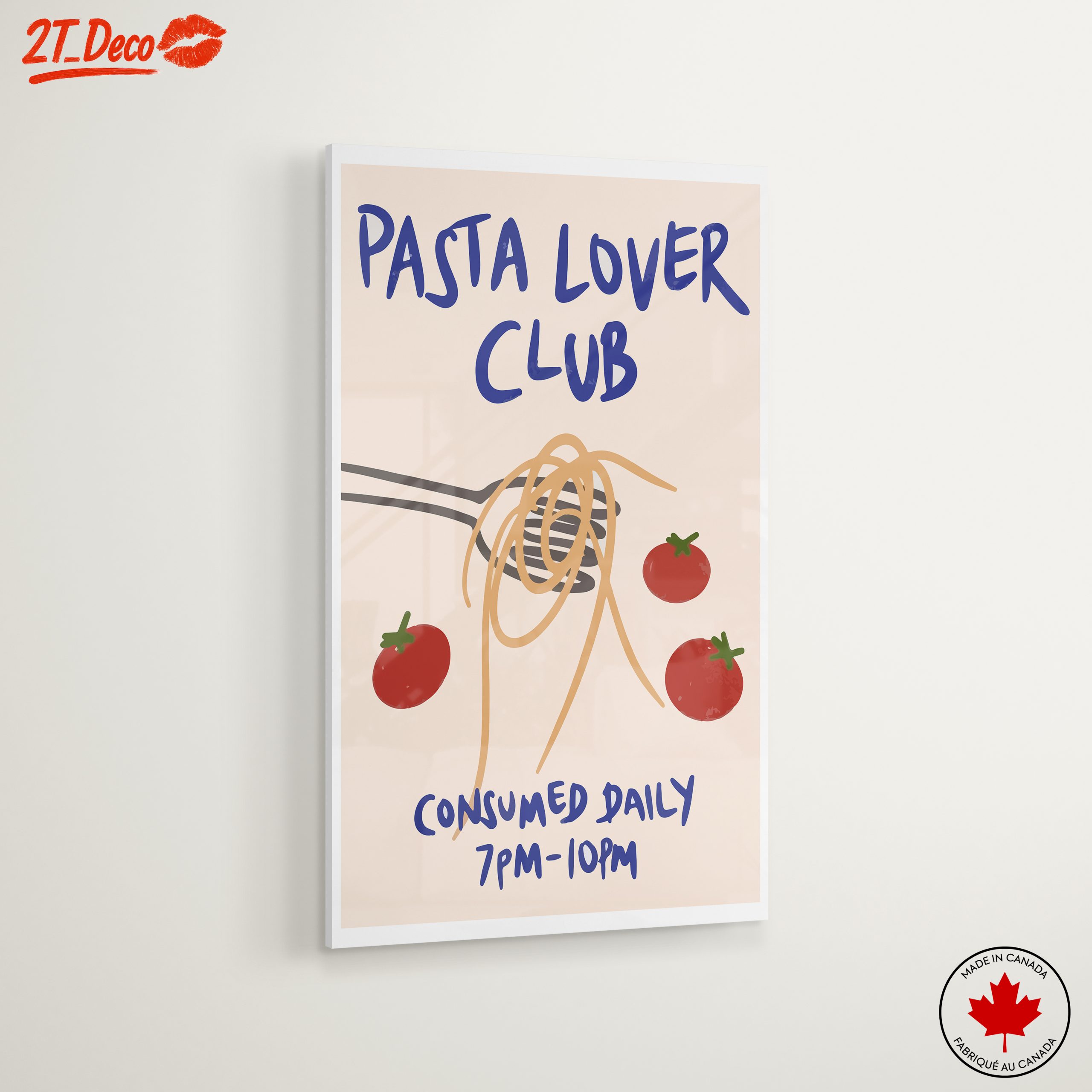 Pasta Lover Club Abstract Art - Image 6