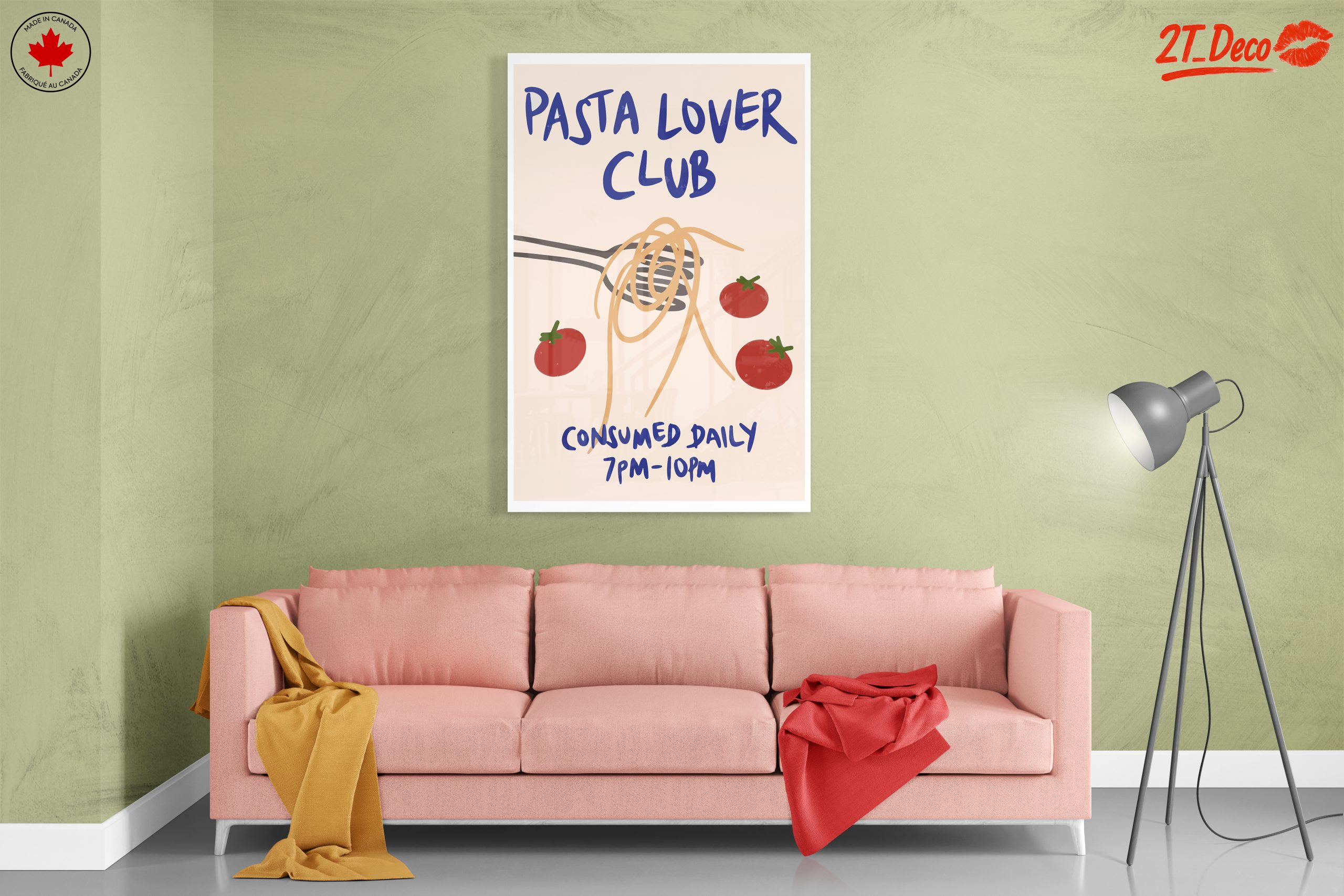 Pasta Lover Club Abstract Art - Image 7