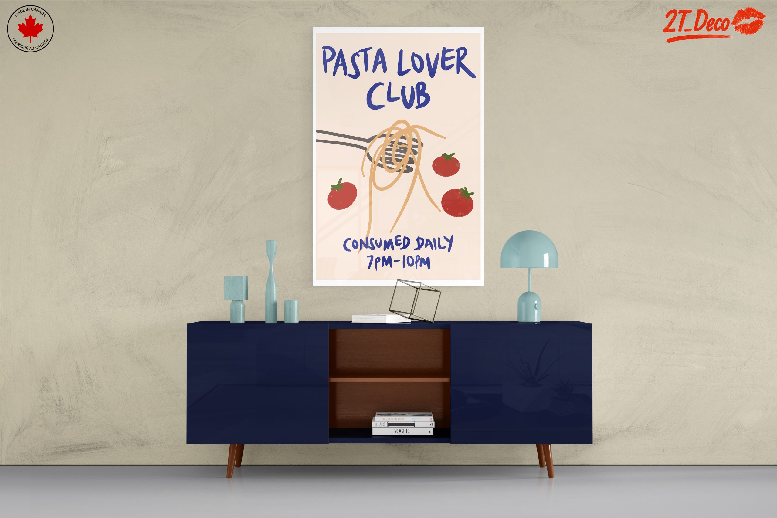 Pasta Lover Club Abstract Art - Image 8