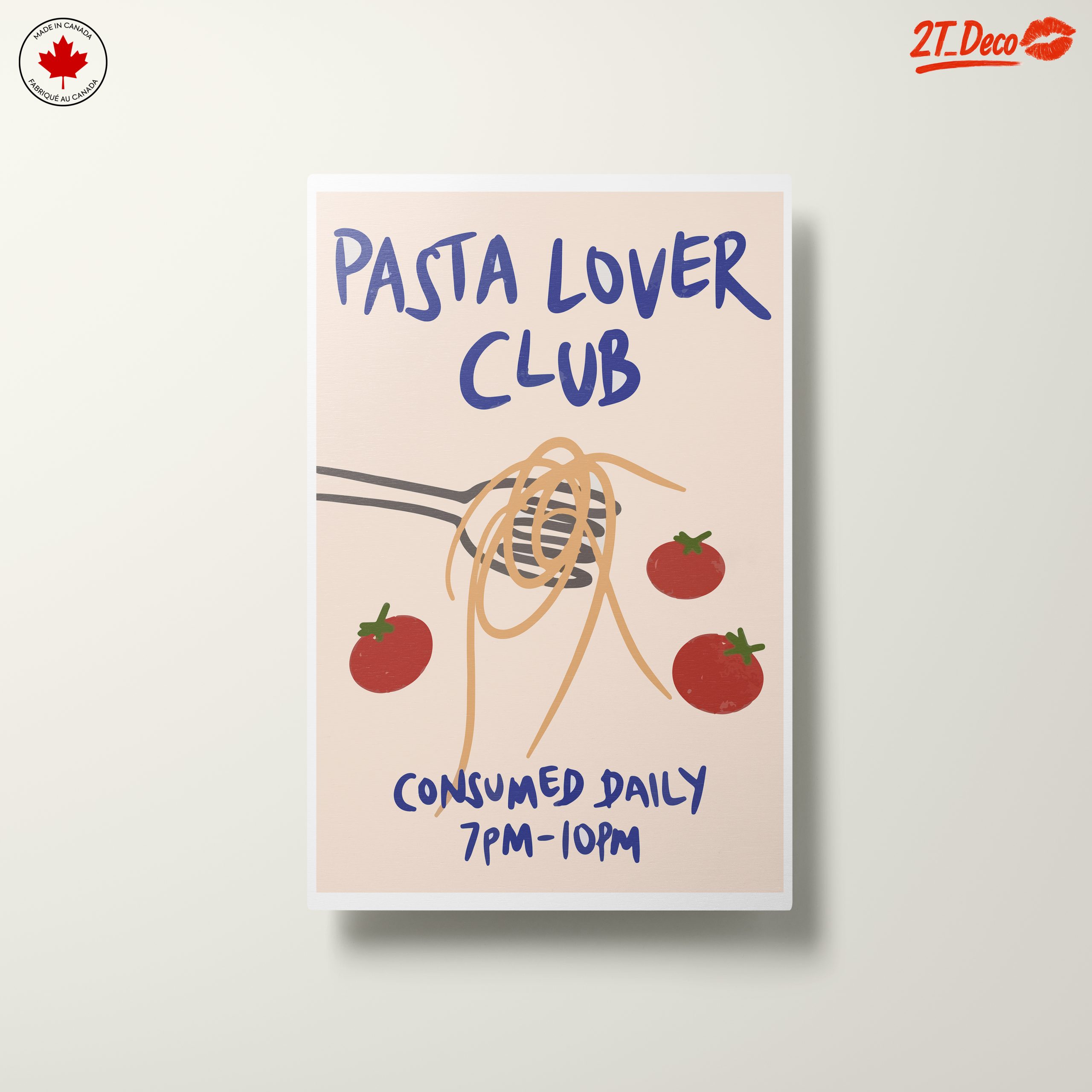 Pasta Lover Club Abstract Art - Image 10