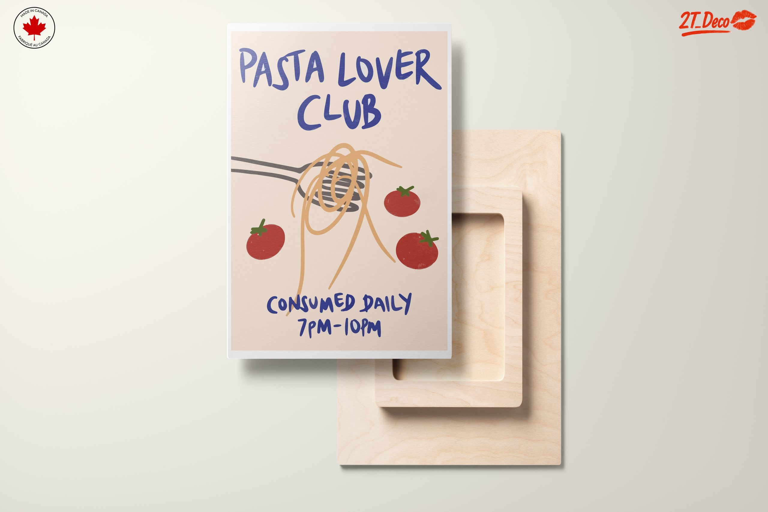 Pasta Lover Club Abstract Art - Image 11