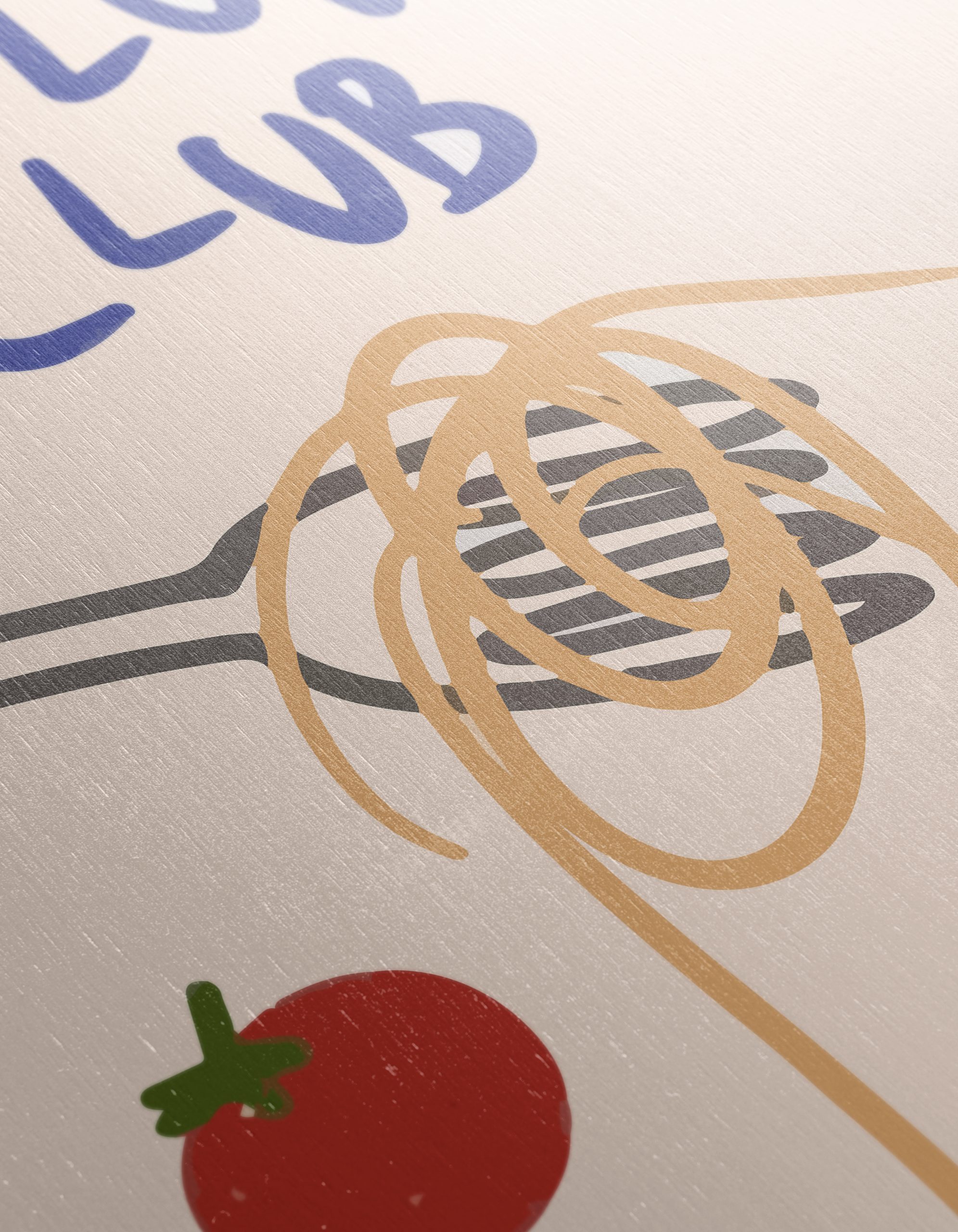 Pasta Lover Club Abstract Art - Image 12