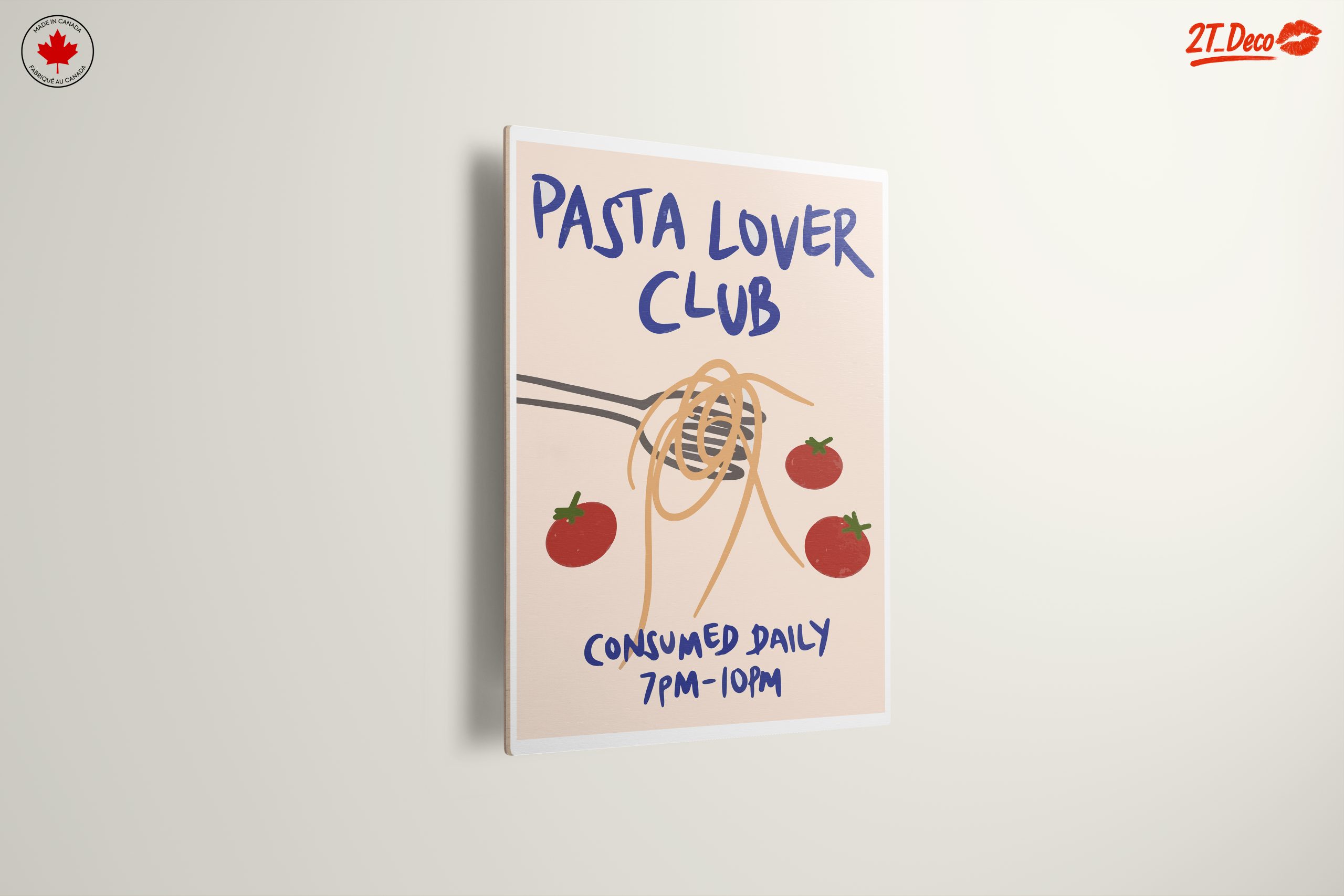 Pasta Lover Club Abstract Art - Image 13