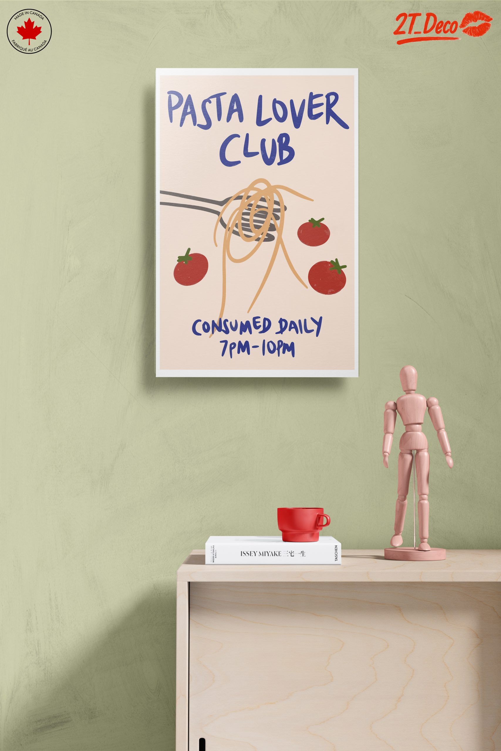 Pasta Lover Club Abstract Art - Image 14