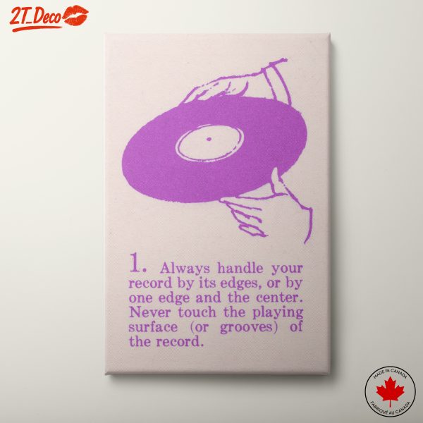 Playful Pop Art Record Handling Guide
