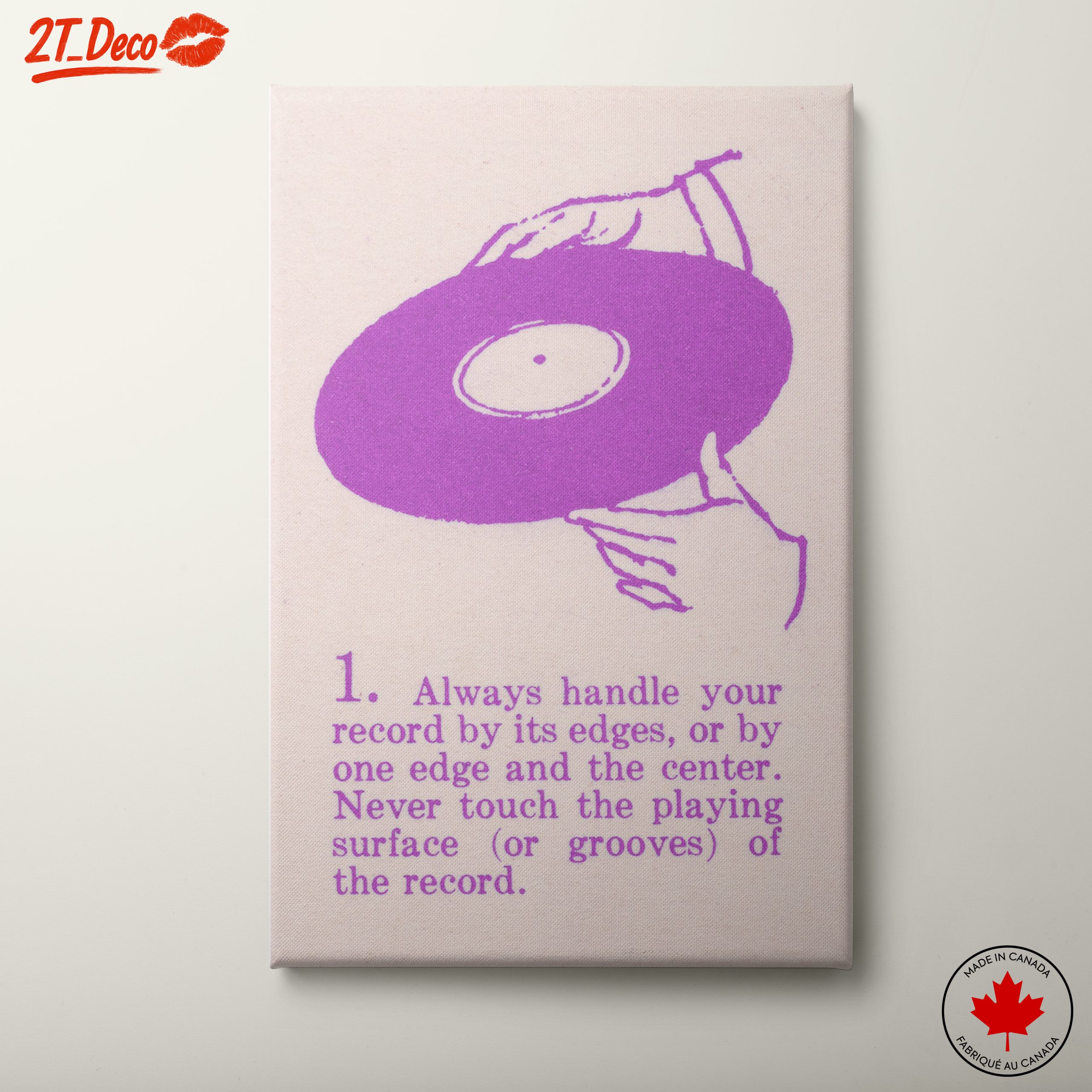 Playful Pop Art Record Handling Guide