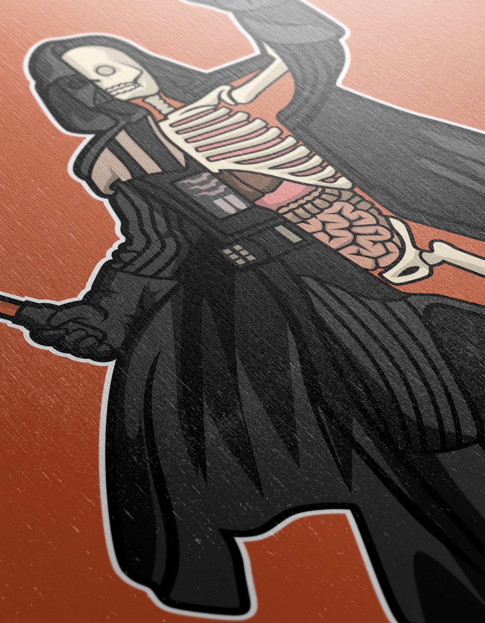 Stylized Skeleton Character with Lightsaber - Image 12