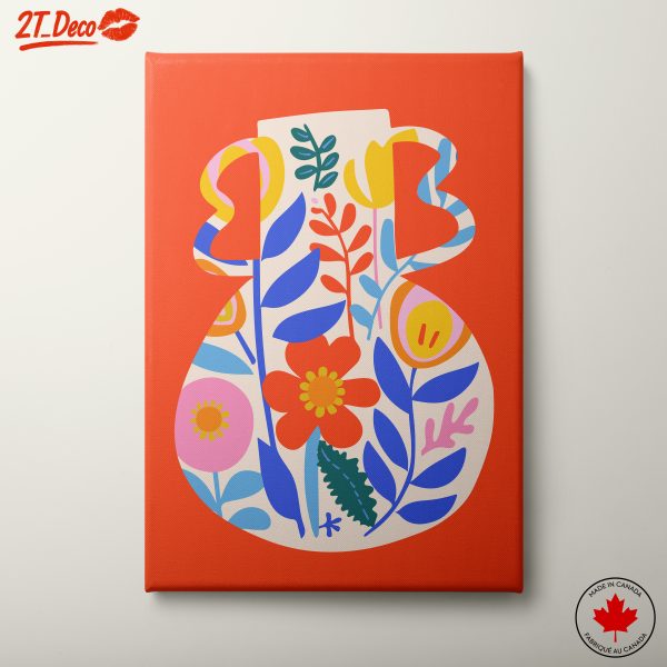 Colorful Botanical Abstract Artwork