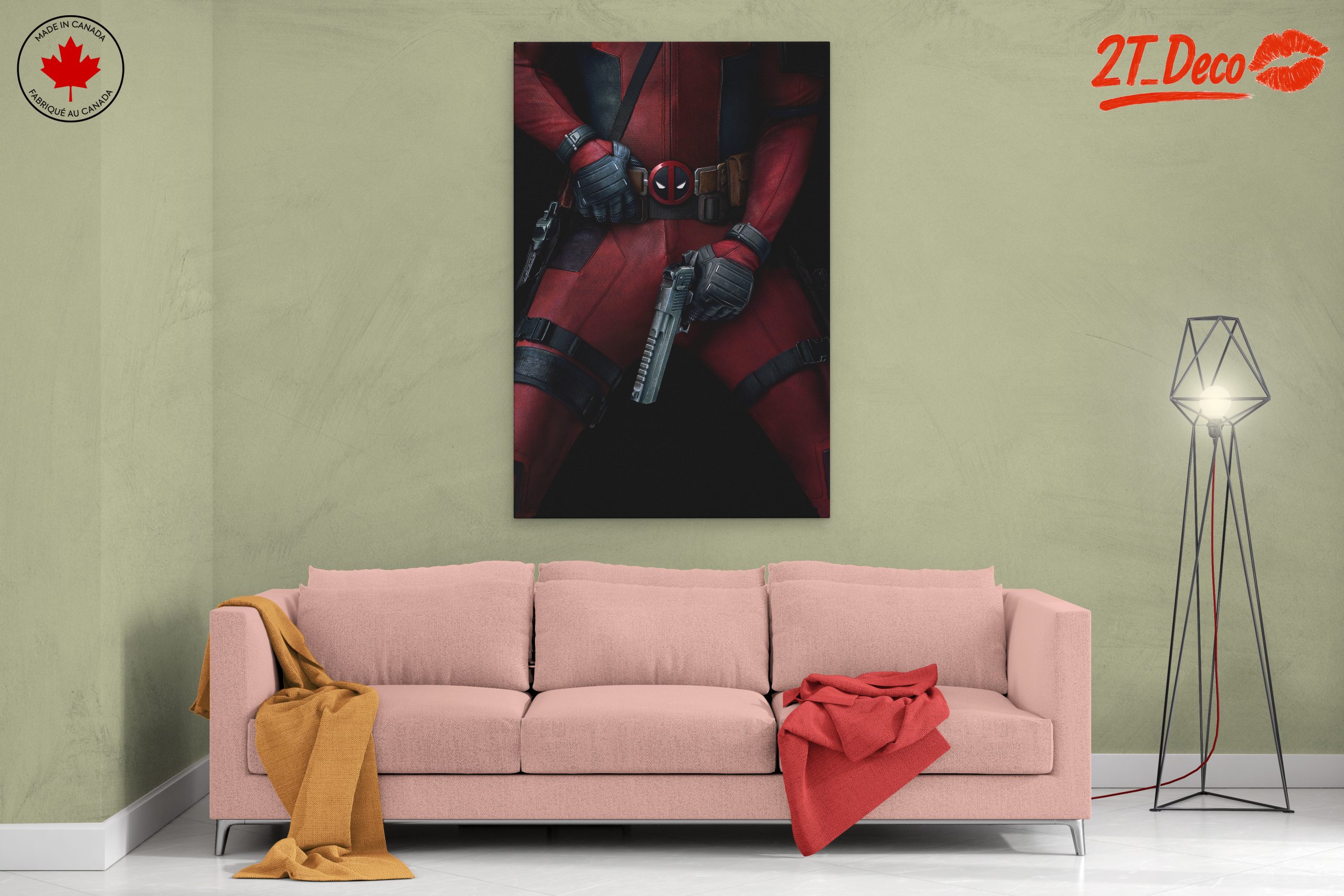 Deadpool Character Art with Gun and Costume - Image 2