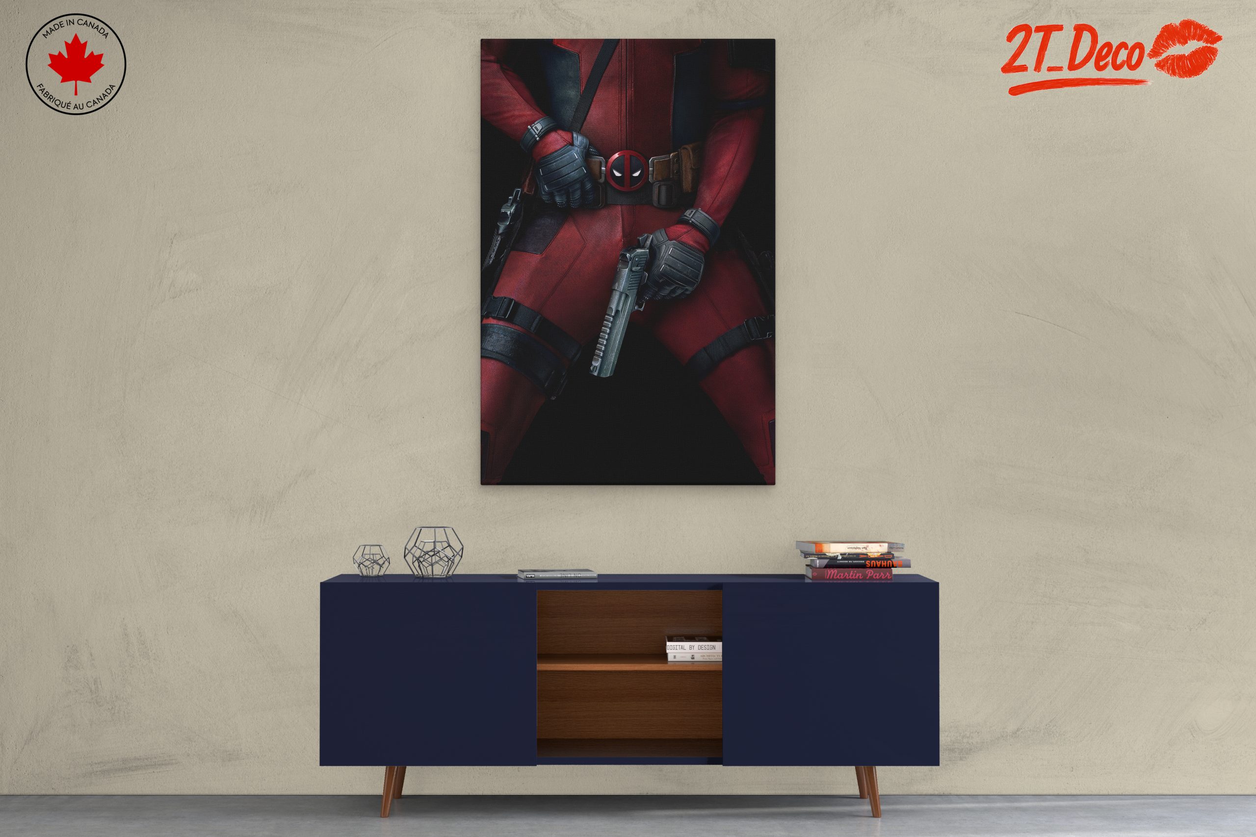 Deadpool Character Art with Gun and Costume - Image 3