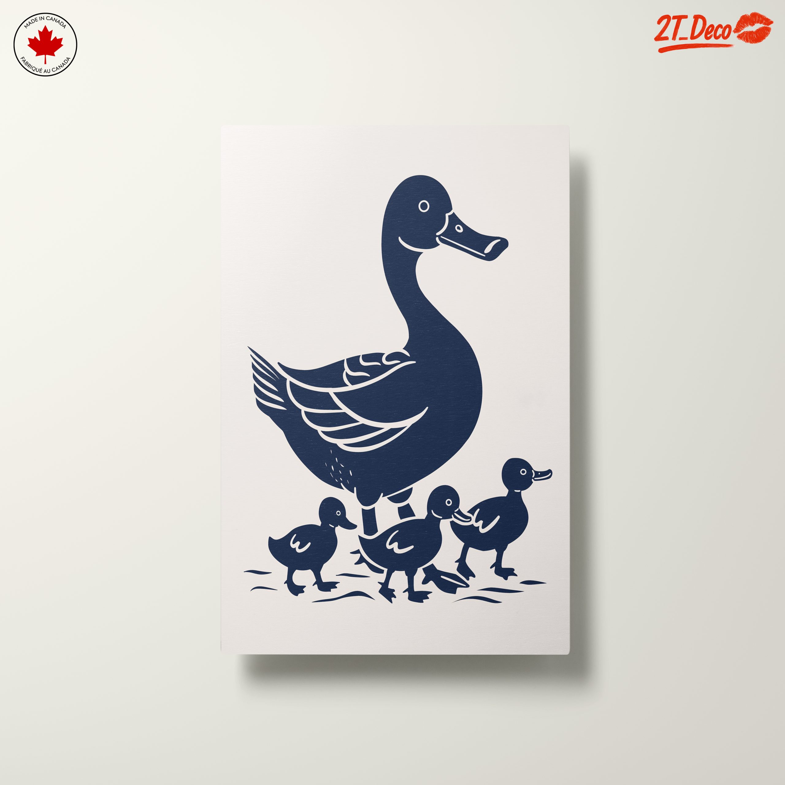 Playful Duck and Ducklings Artwork - Image 10
