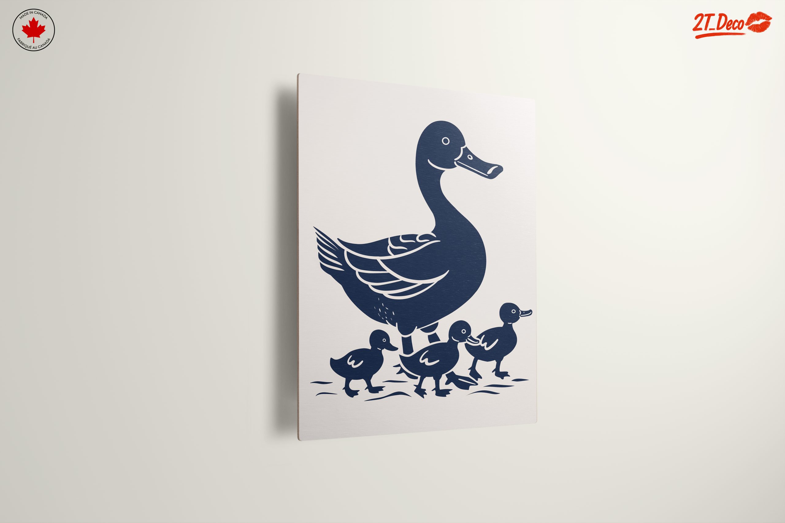 Playful Duck and Ducklings Artwork - Image 13