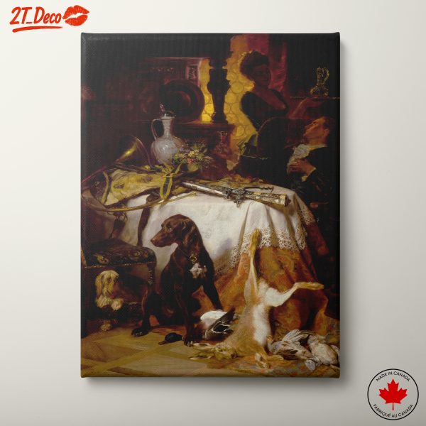 Elegant Dogs in Domestic Setting Art