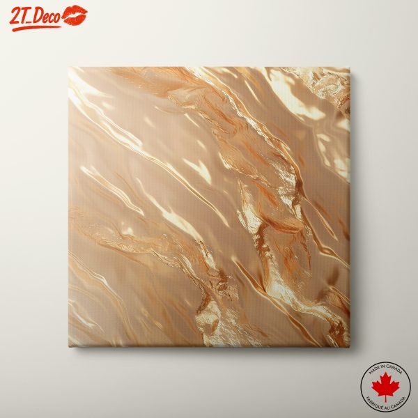 Luminous Gold Abstract Artwork
