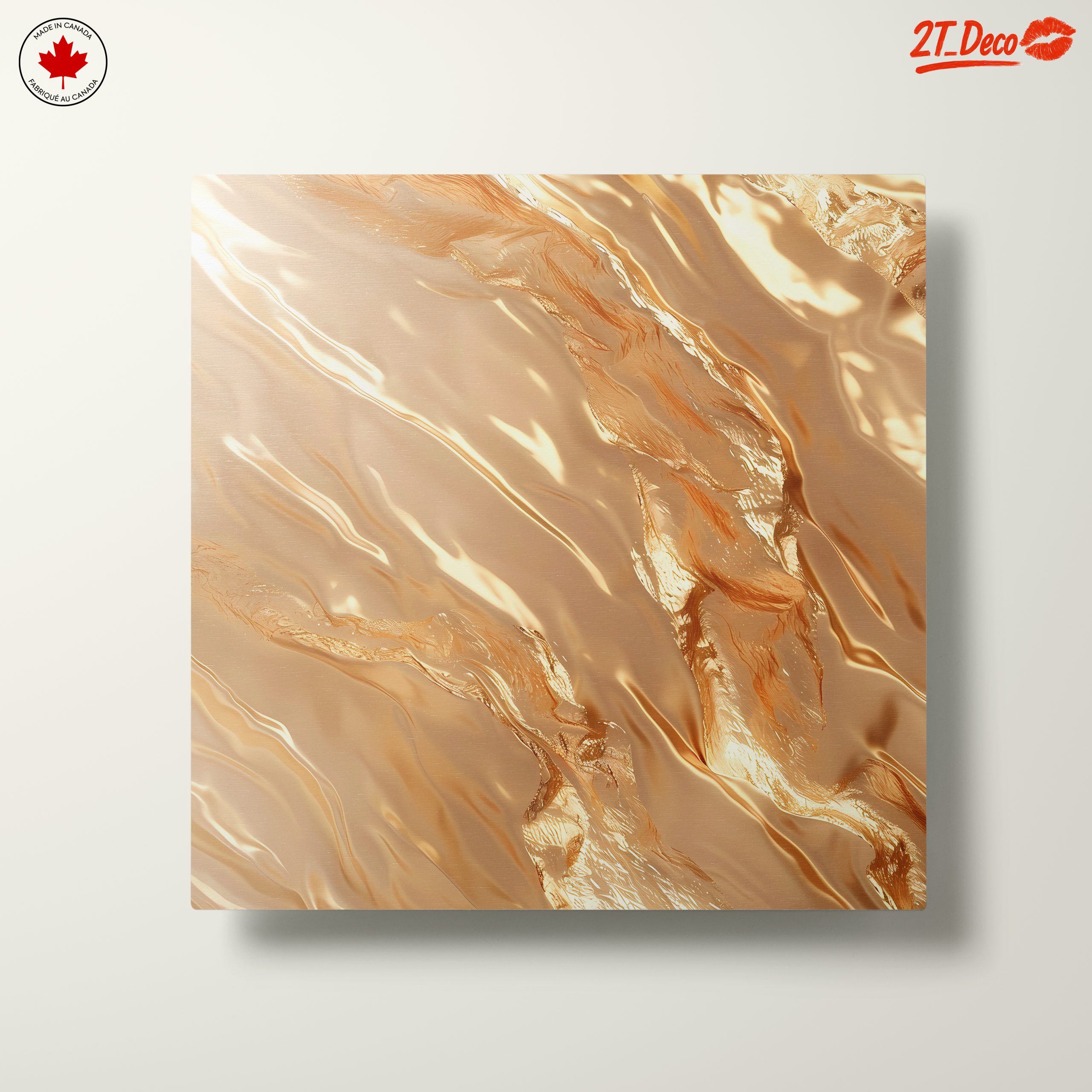 Luminous Gold Abstract Artwork - Image 10