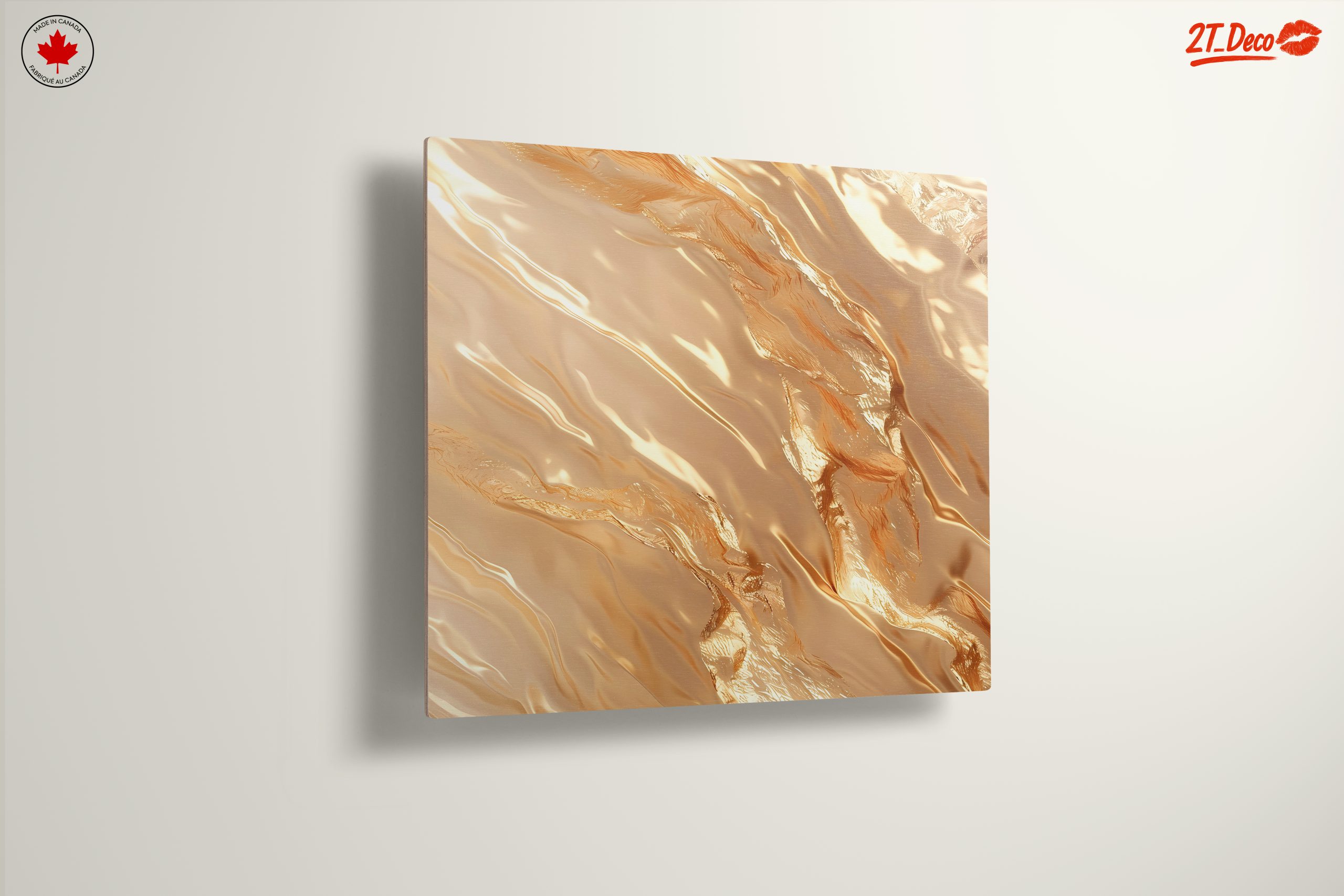 Luminous Gold Abstract Artwork - Image 13