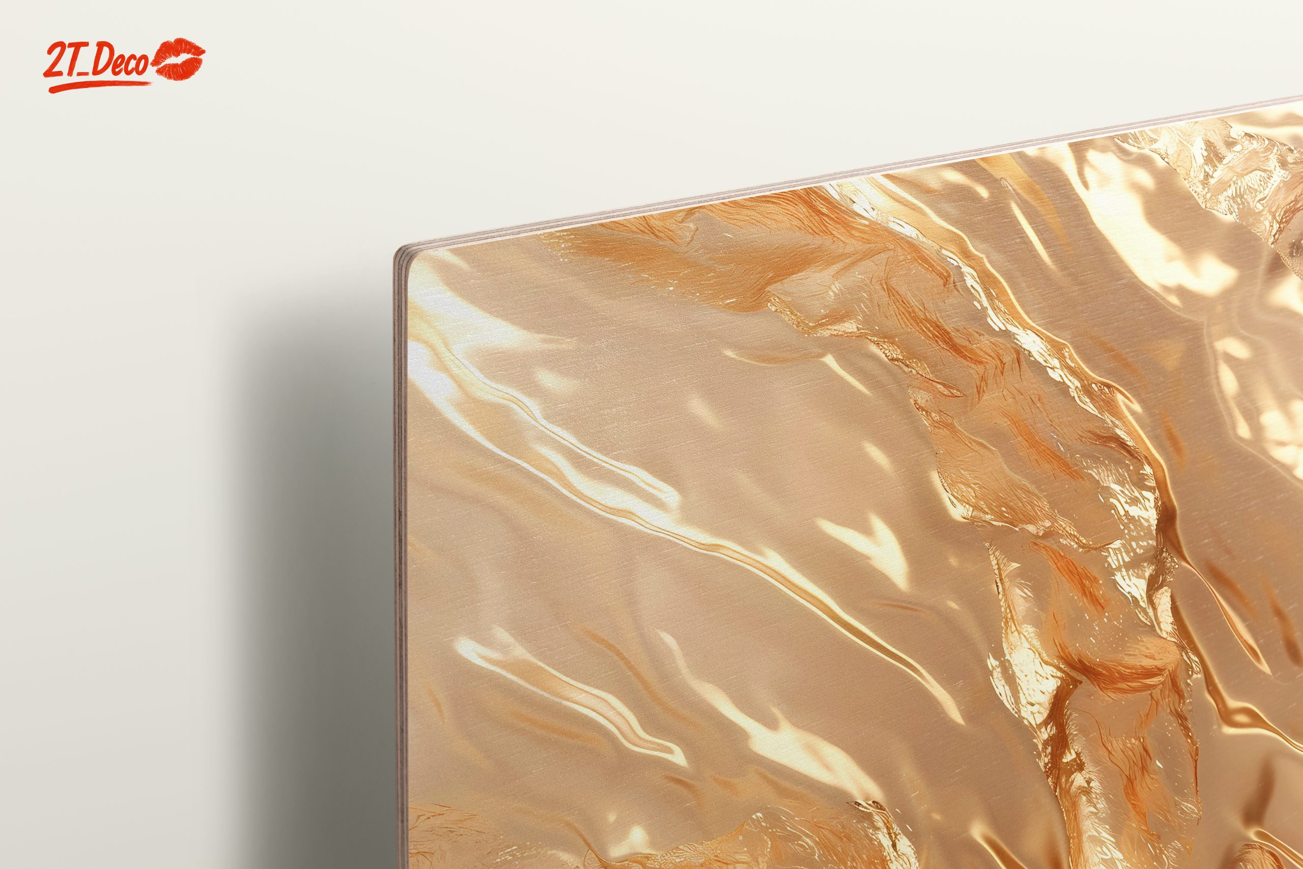 Luminous Gold Abstract Artwork - Image 15