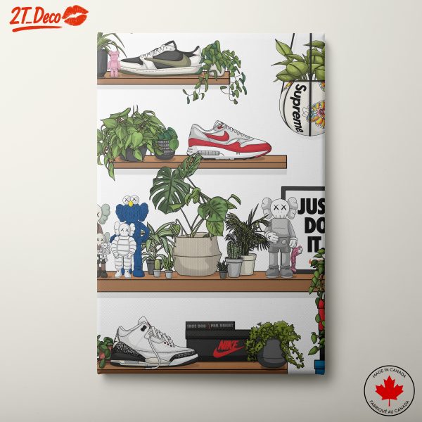 Stylized Art of Sneakers and Characters