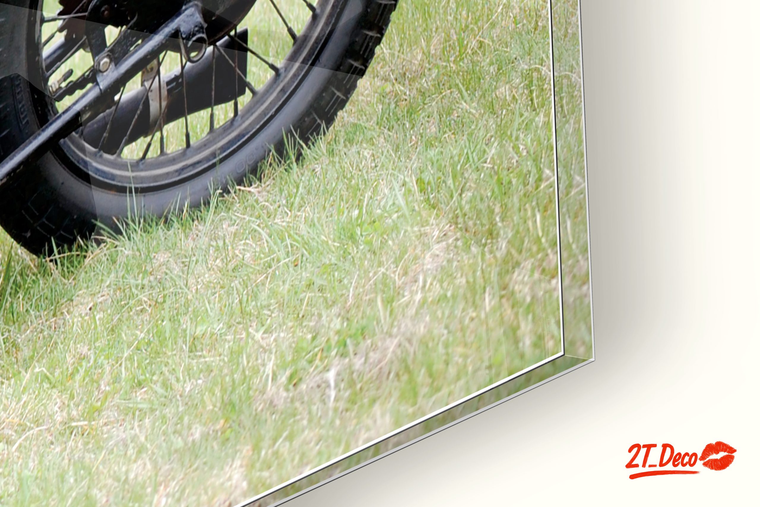 Classic Indian Motorcycle on Green Grass - Image 9