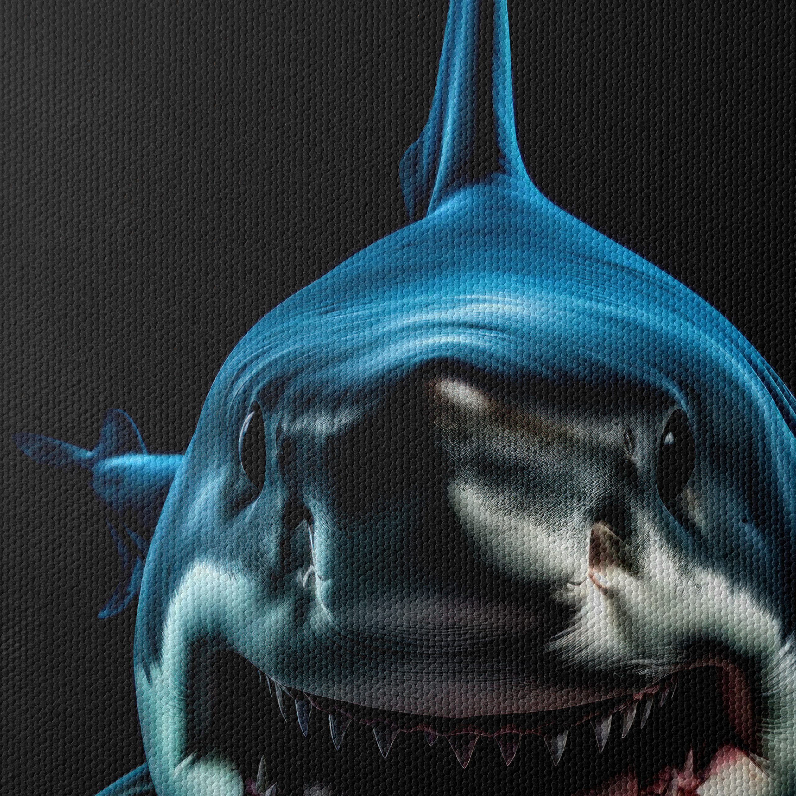 Vibrant Shark Wall Art - Image 4