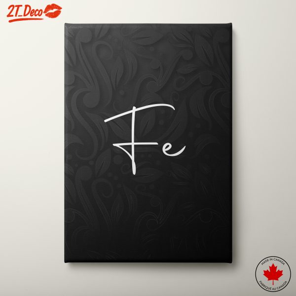Floral Typography Art Print Featuring Fe