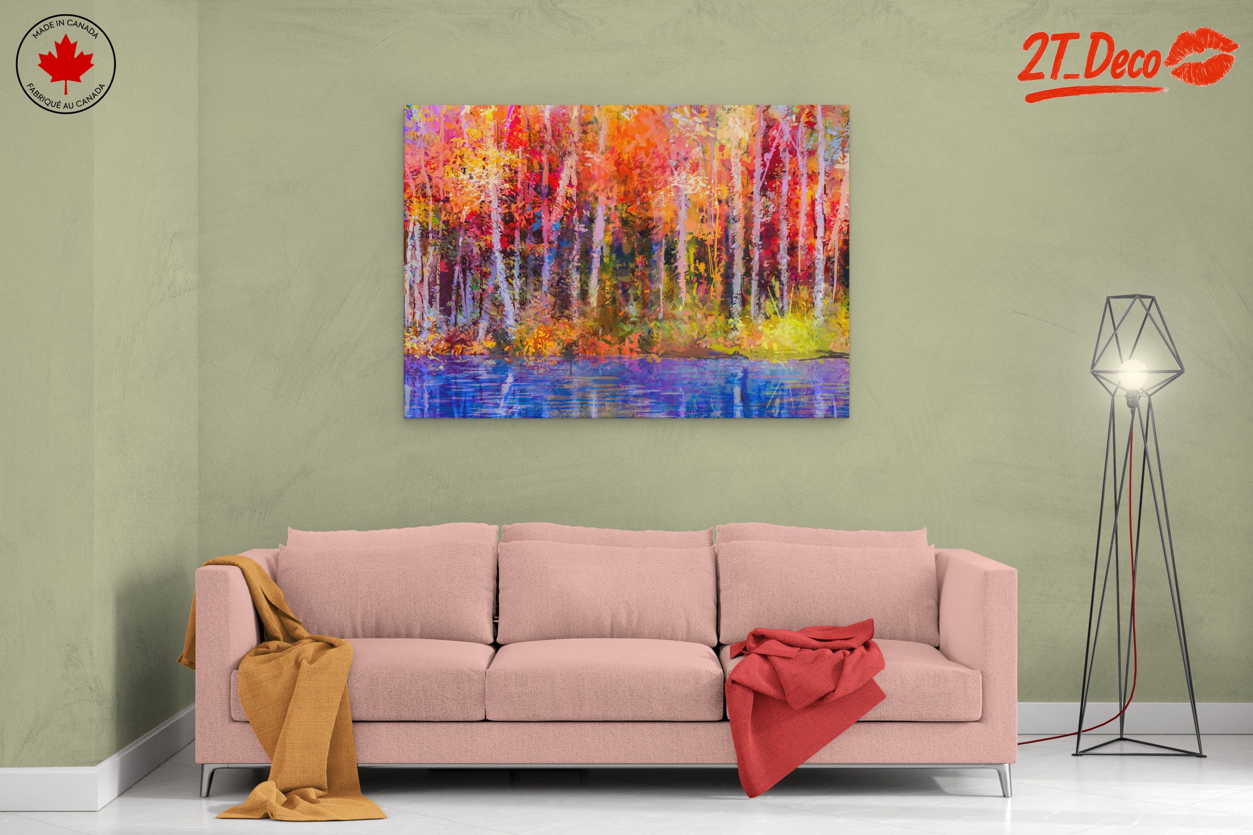 Vibrant Nature Landscape with Colorful Trees - Image 2