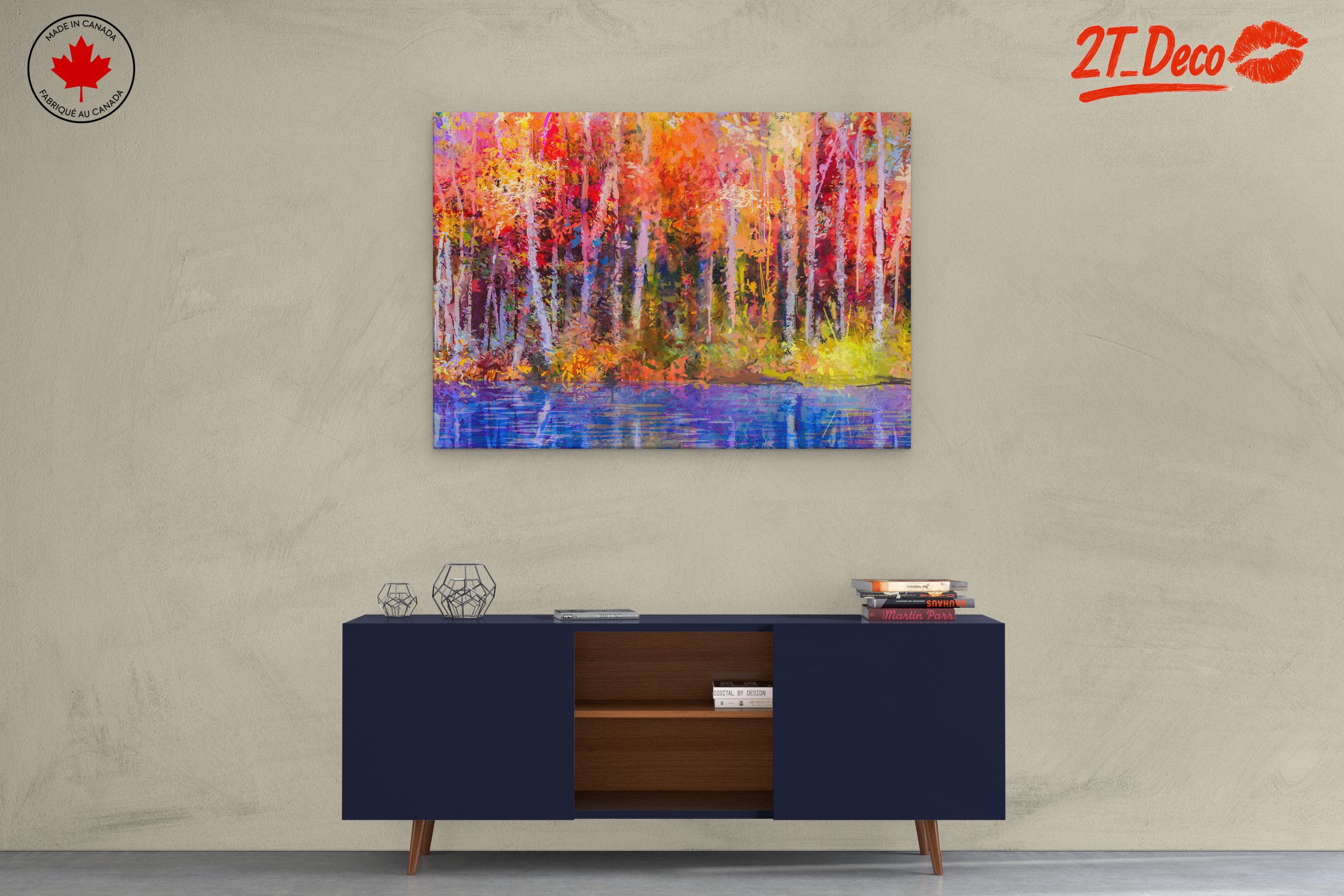 Vibrant Nature Landscape with Colorful Trees - Image 3
