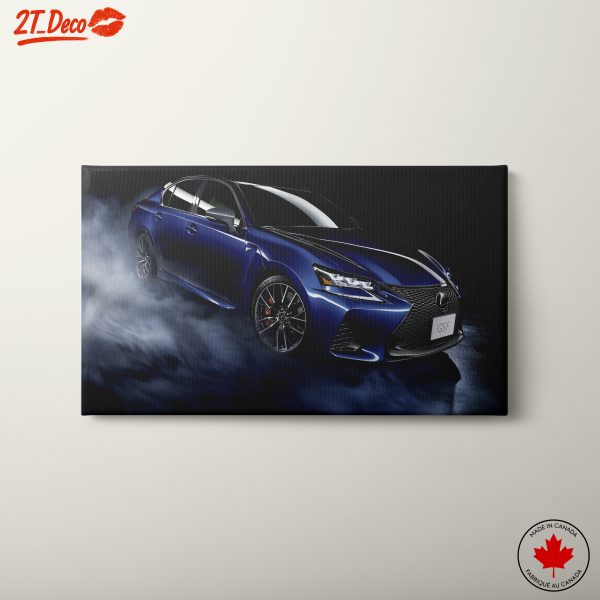 Luxury Blue Lexus GSF in Dramatic Setting