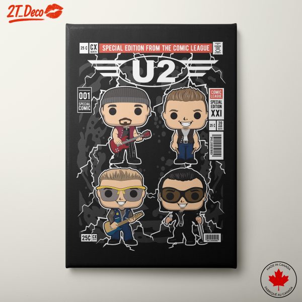 U2 Funkos Art Featuring Music Legends