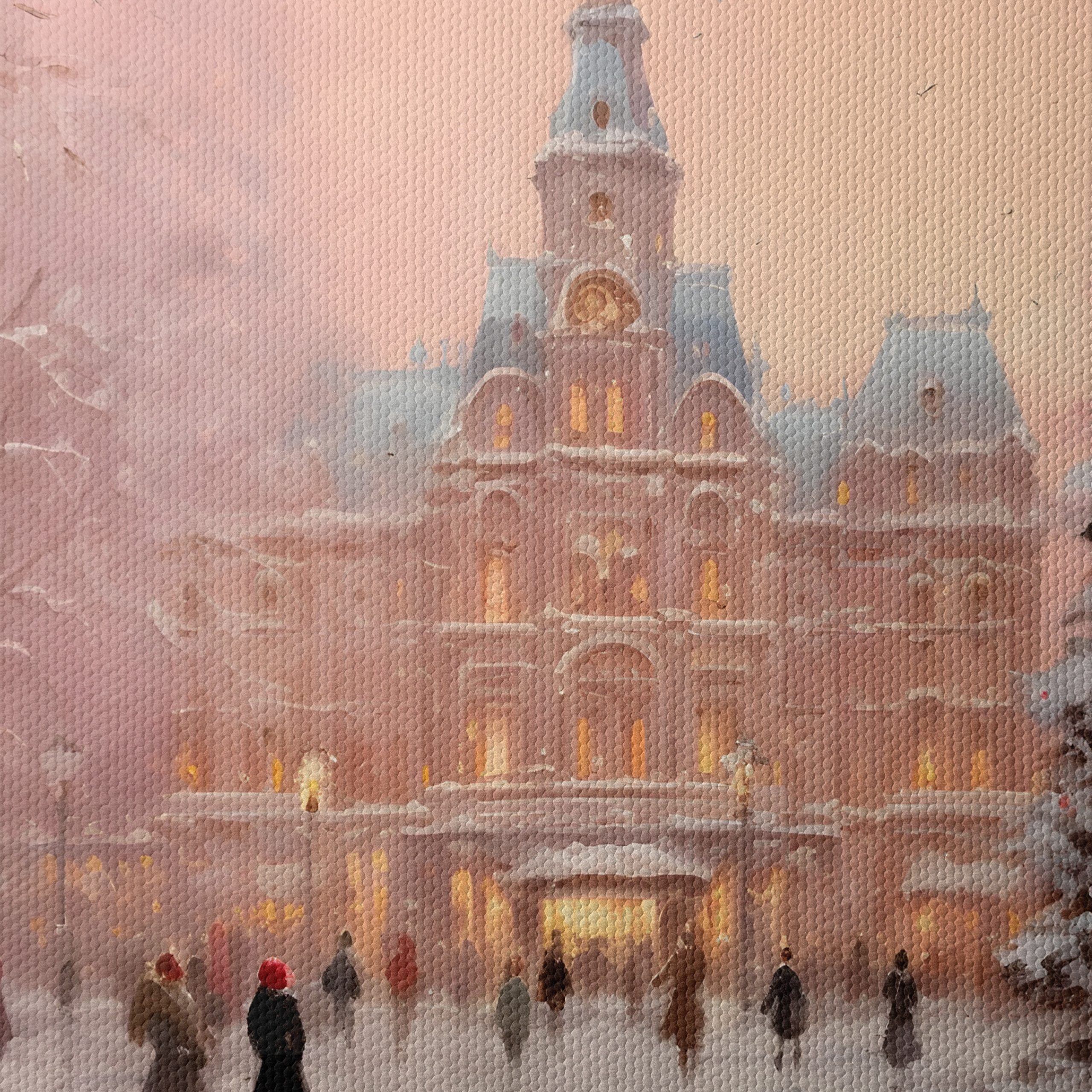Charming Winter Cityscape with Snow - Image 4