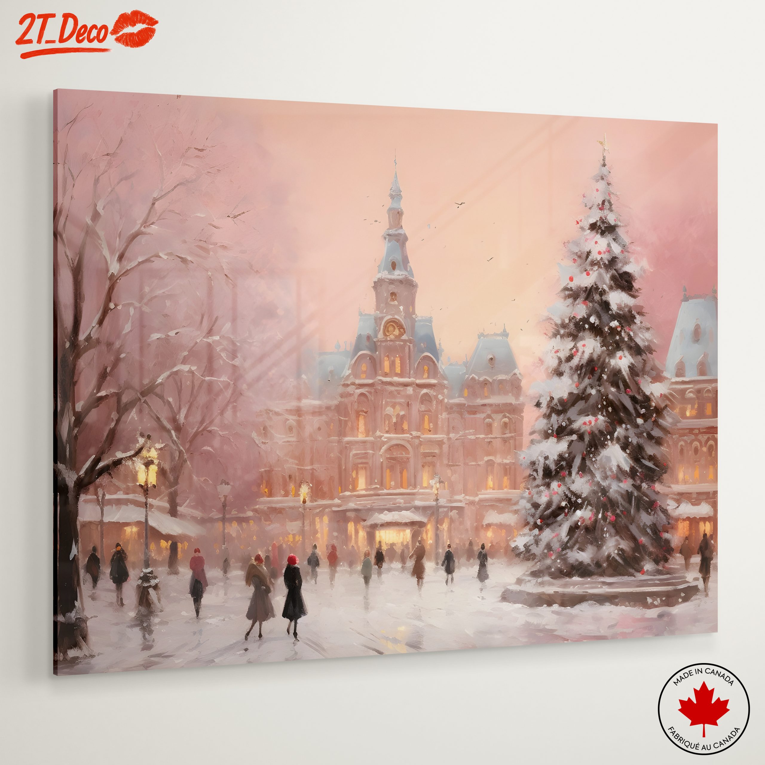 Charming Winter Cityscape with Snow - Image 6