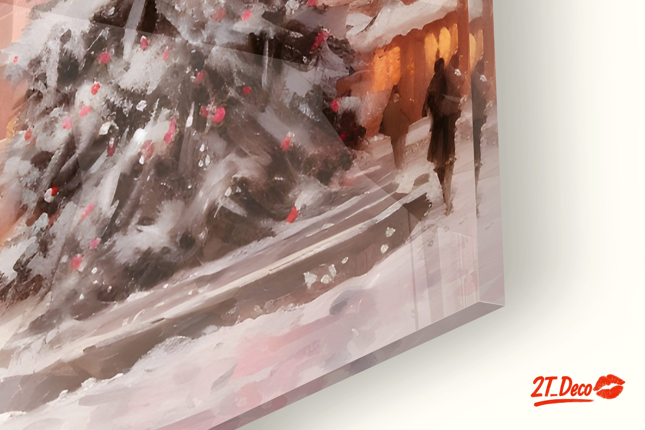 Charming Winter Cityscape with Snow - Image 9