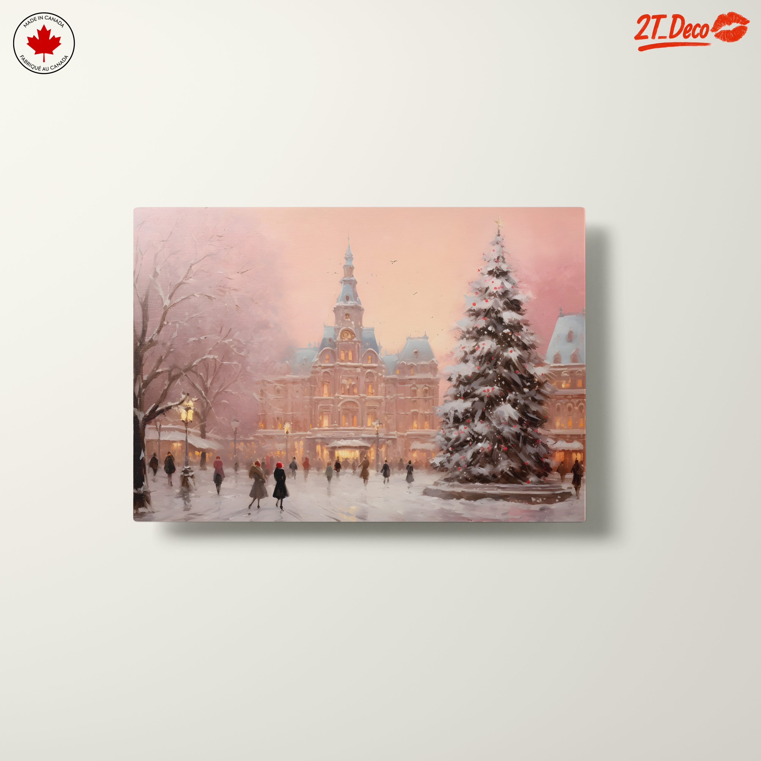 Charming Winter Cityscape with Snow - Image 10