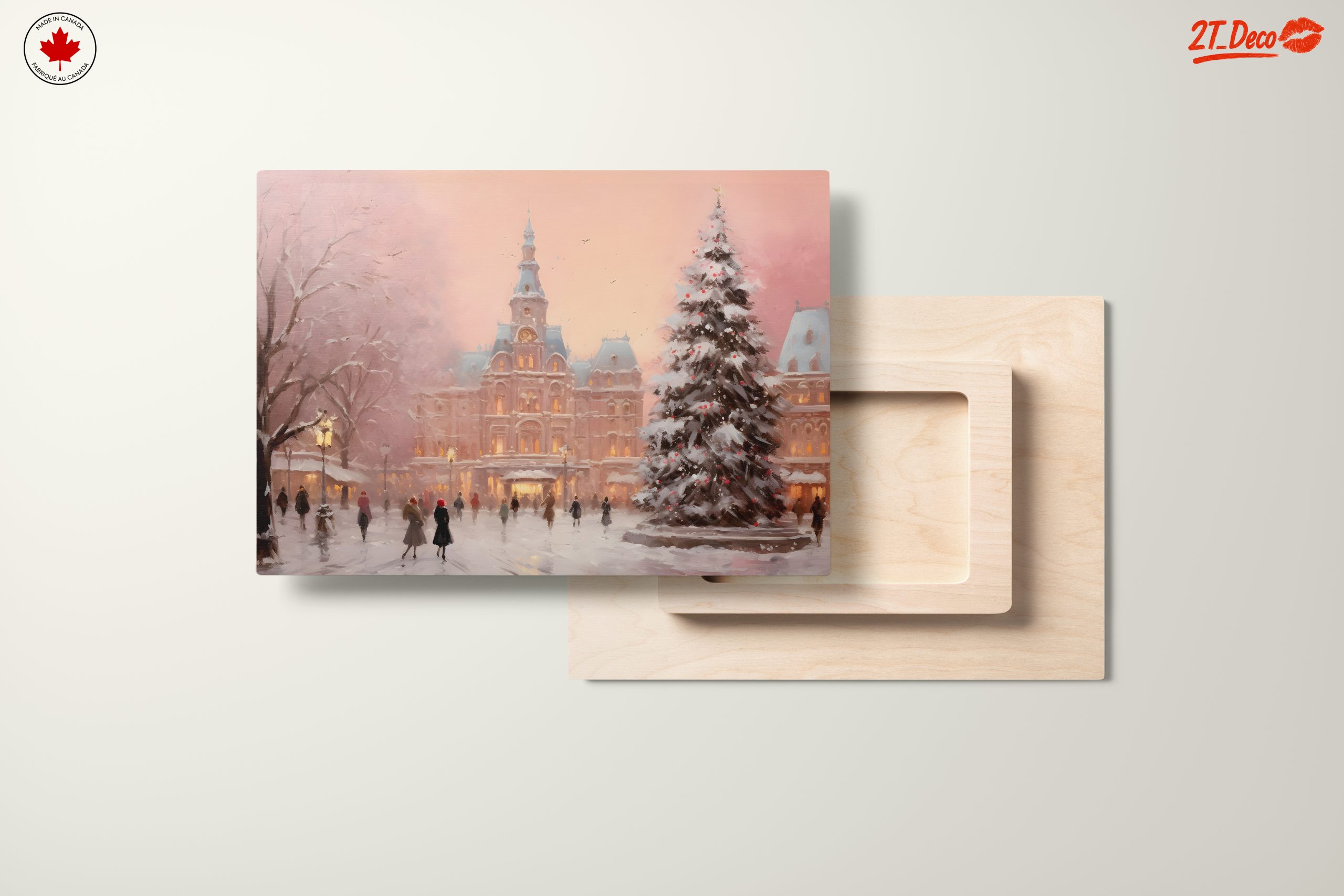Charming Winter Cityscape with Snow - Image 11
