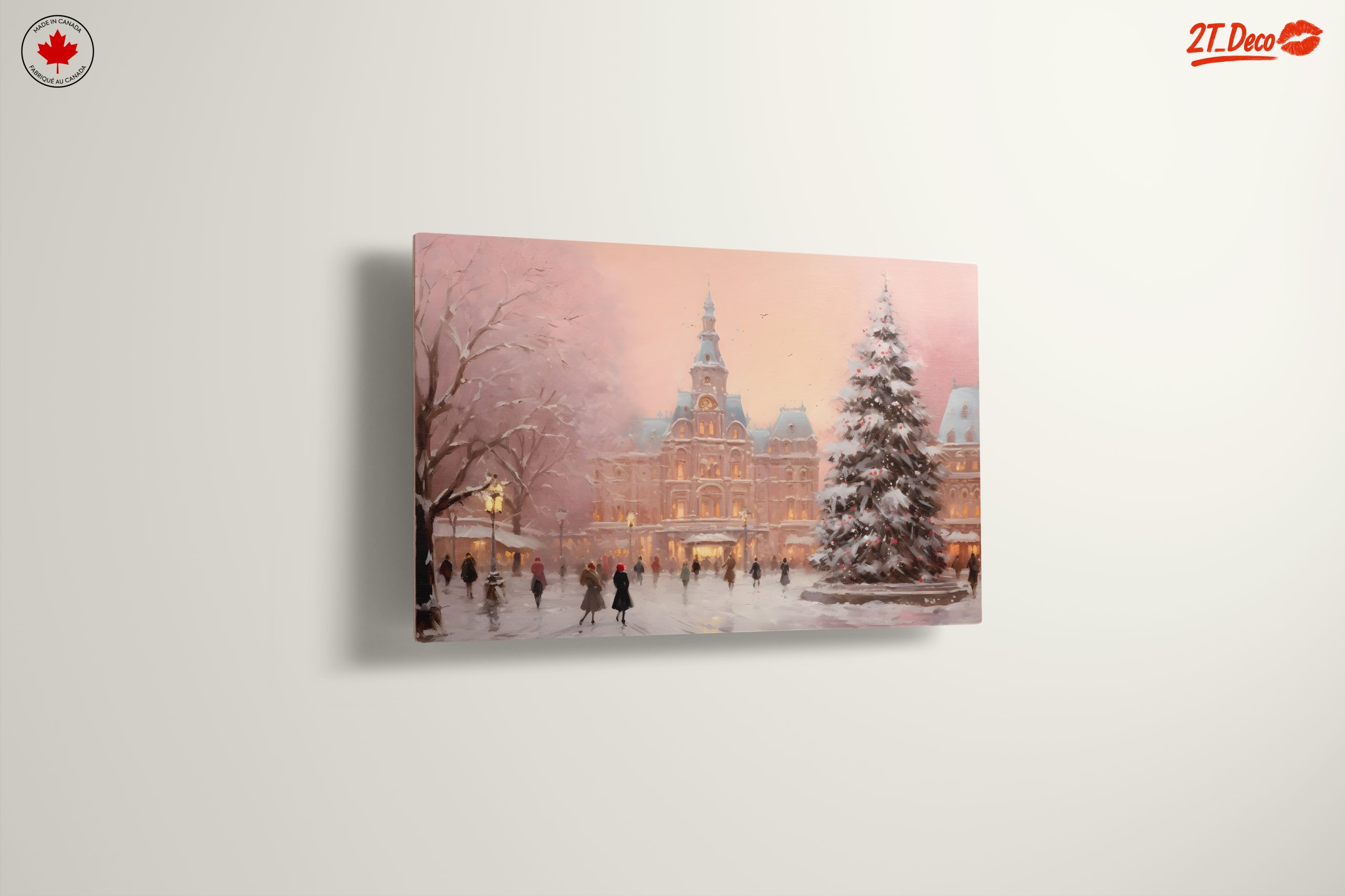 Charming Winter Cityscape with Snow - Image 13