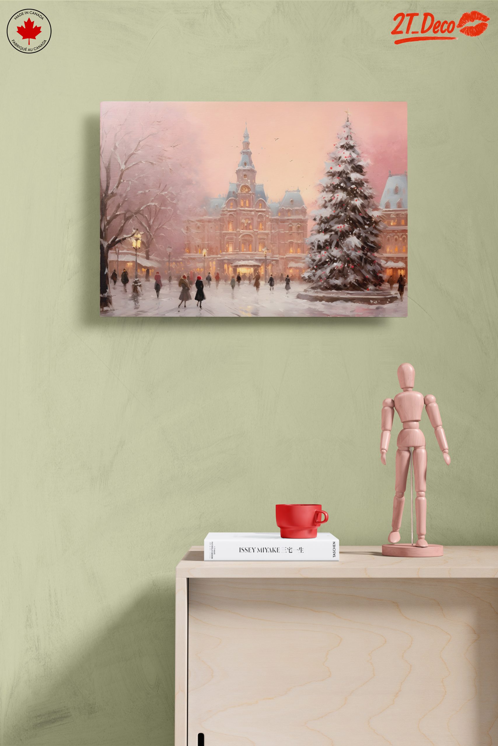 Charming Winter Cityscape with Snow - Image 14