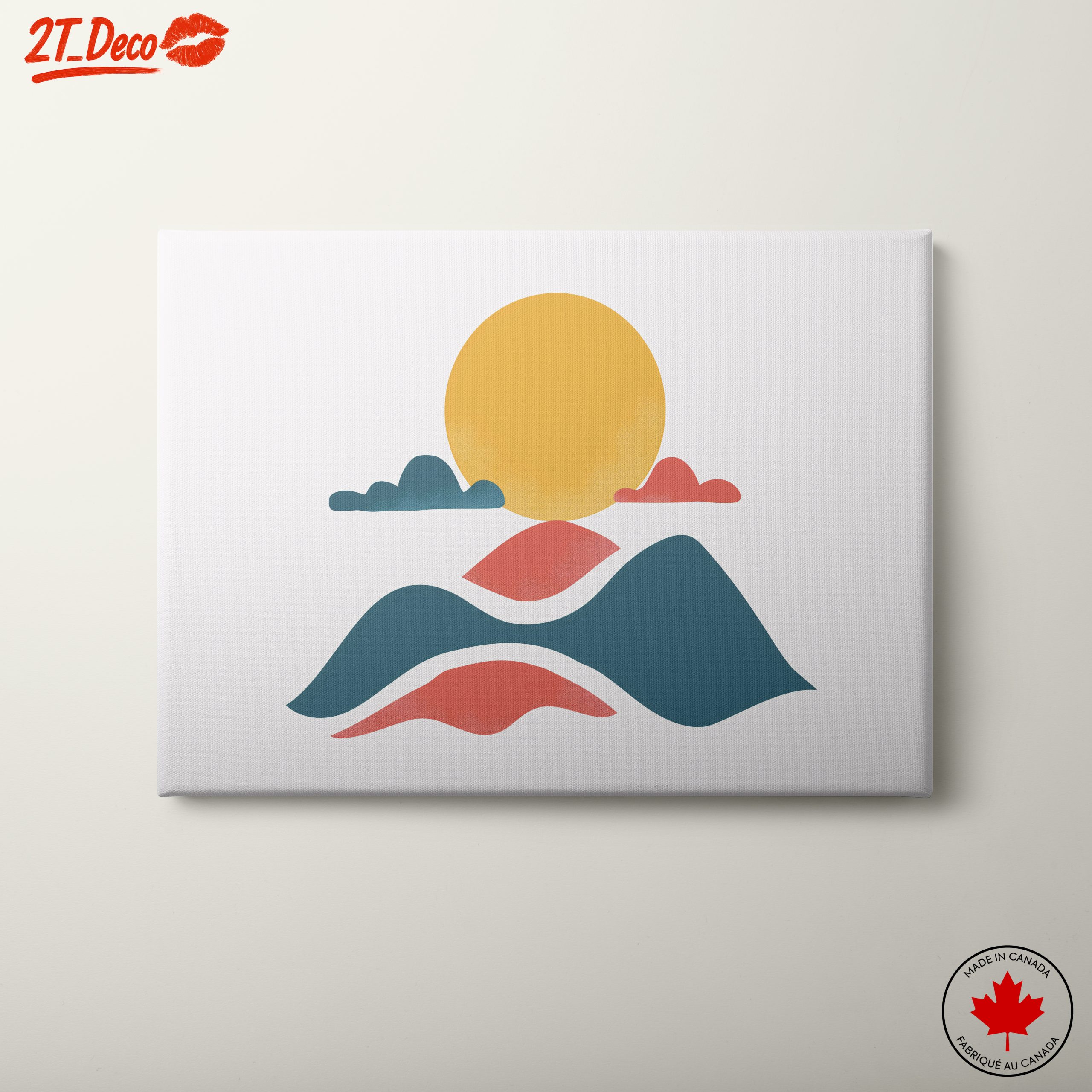 Abstract Nature with Sun and Clouds