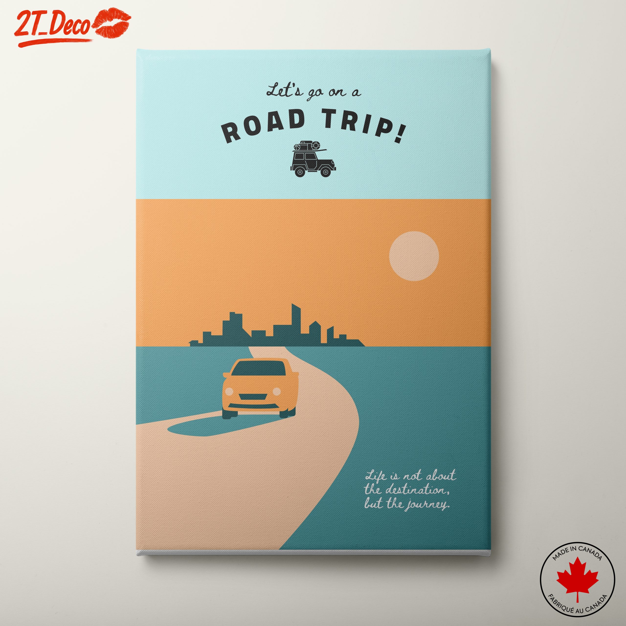 Adventure Road Trip Landscape Art